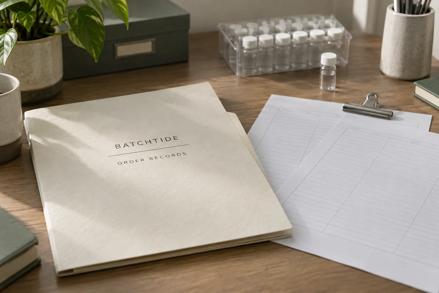 Order folder and documents for review